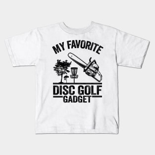 My Favorite Disc Golf Gadget Funny Frisbee Golf Kids T-Shirt